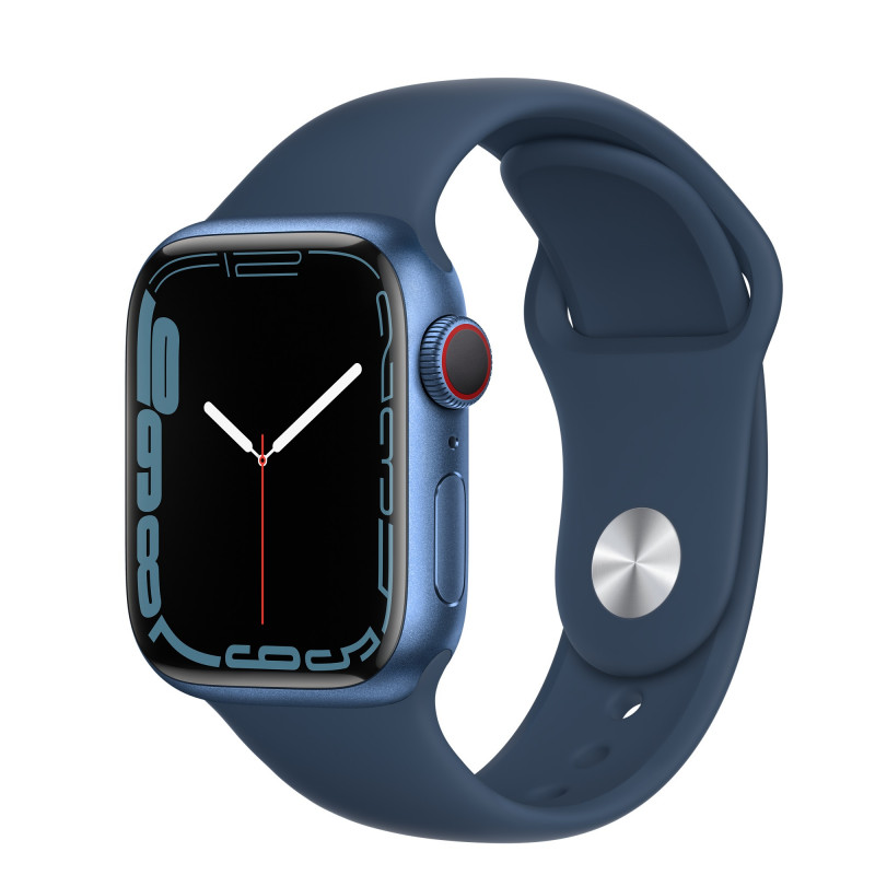 Apple Watch S7 41mm Blue Aluminum Case / Abyss Blue Sport Band