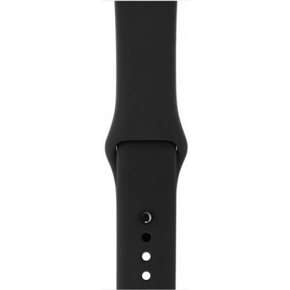 Apple Watch S3 38mm Space Gray Aluminum / Black Sport Band (MTF02RU/A)