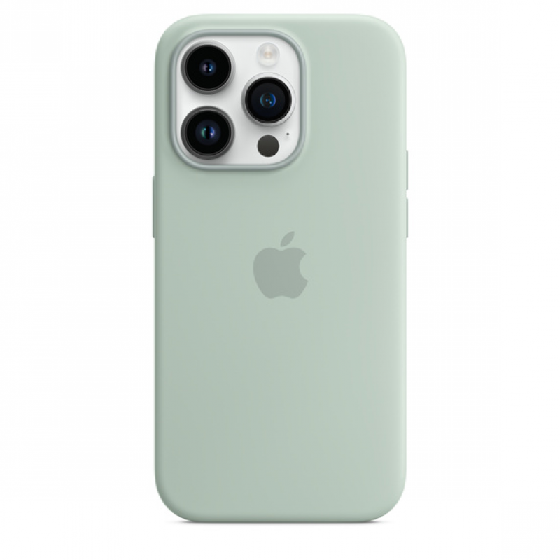 Чехол MagSafe iPhone 14 Pro Silicone Cover - Succulent