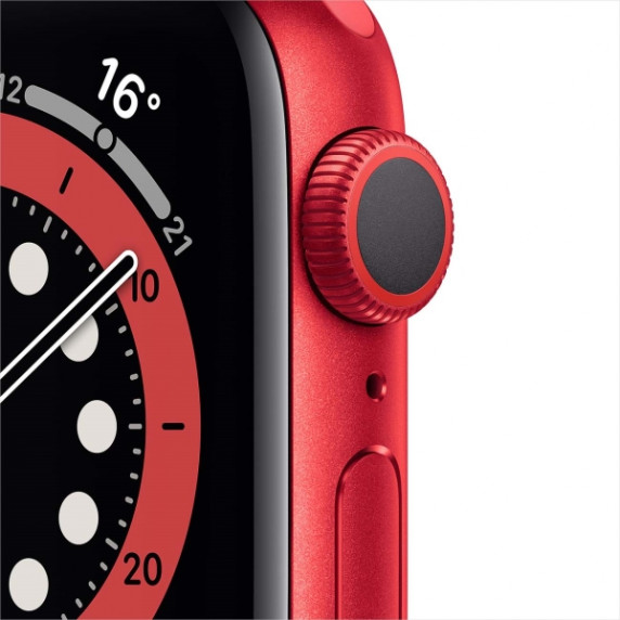 Apple Watch S6 44mm Red Aluminum Case / Red Sport Band