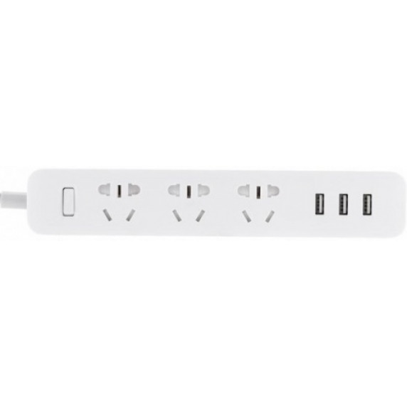 Удлинитель Xiaomi Mi Power Strip 3-outlet, 3 USB Белый