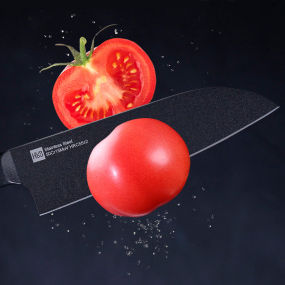 Набор кухонных ножей Xiaomi Huohou Black Nonstick Heat Knife Set